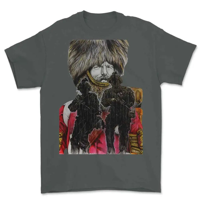 BRITISH GUARDSMAN Crimea to Afghanistan Art Printed T-Shirt