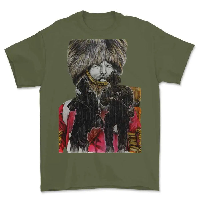 BRITISH GUARDSMAN Crimea to Afghanistan Art Printed T-Shirt