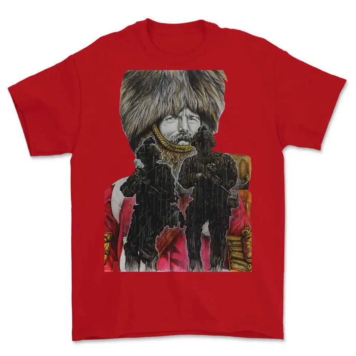 BRITISH GUARDSMAN Crimea to Afghanistan Art Printed T-Shirt