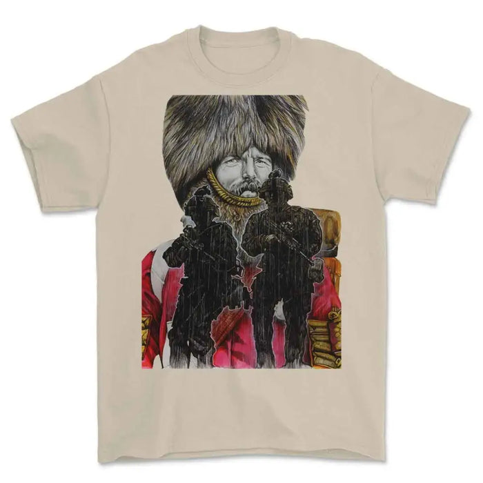 BRITISH GUARDSMAN Crimea to Afghanistan Art Printed T-Shirt