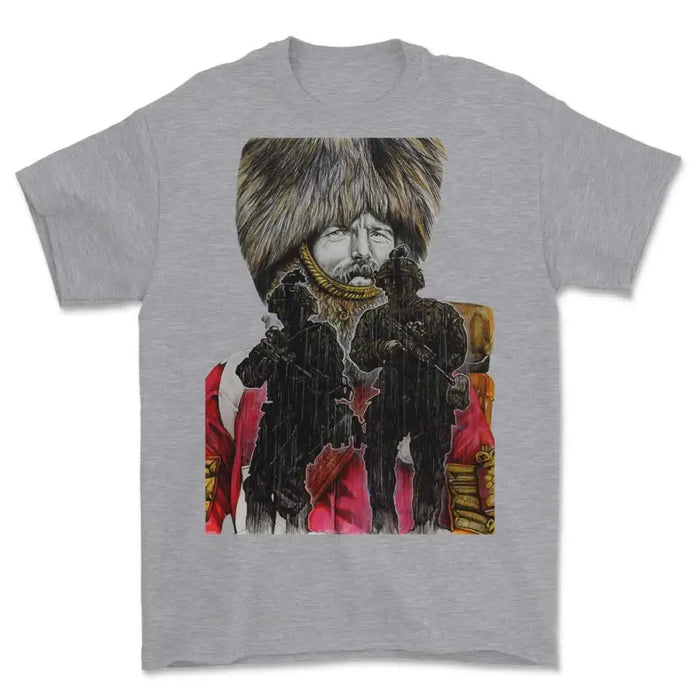 BRITISH GUARDSMAN Crimea to Afghanistan Art Printed T-Shirt