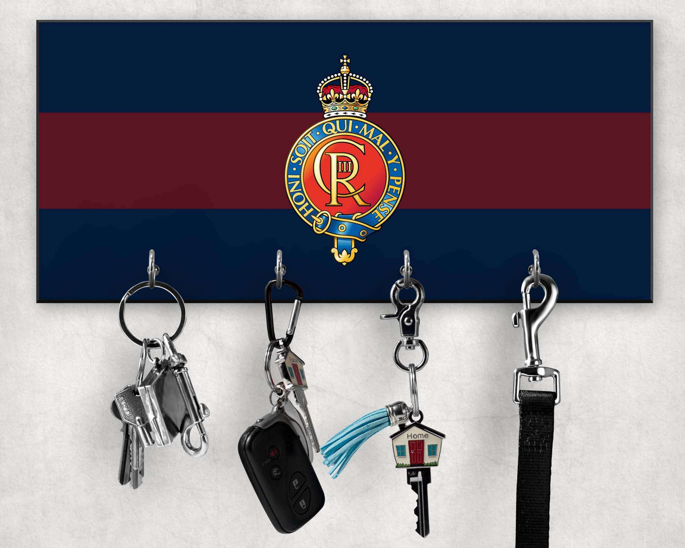 Household Cavalry - Wooden Key/Beret Hook (New King's Crown)