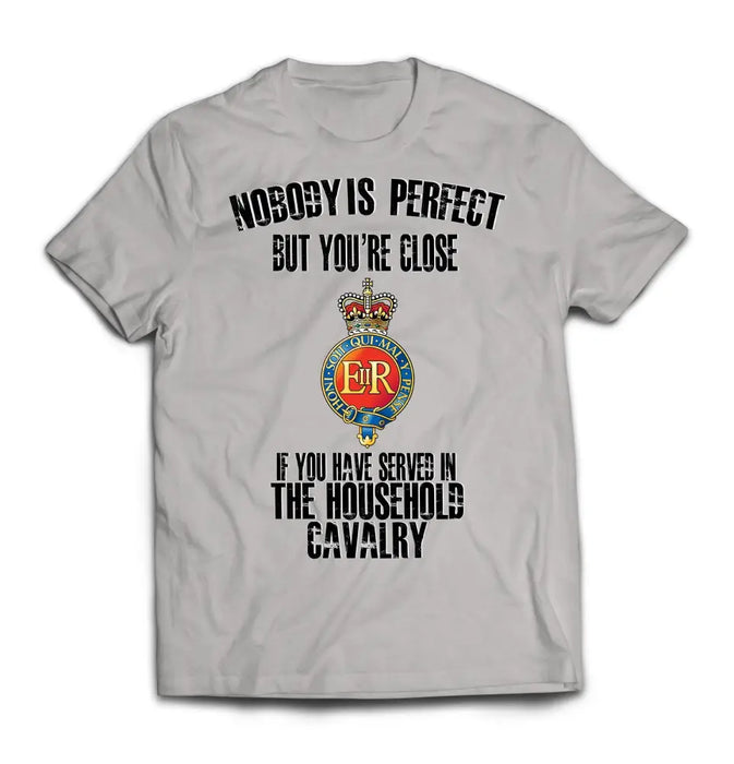 T-Shirt - Household Cavalry 'Nobody Is Perfect' Printed T-Shirt