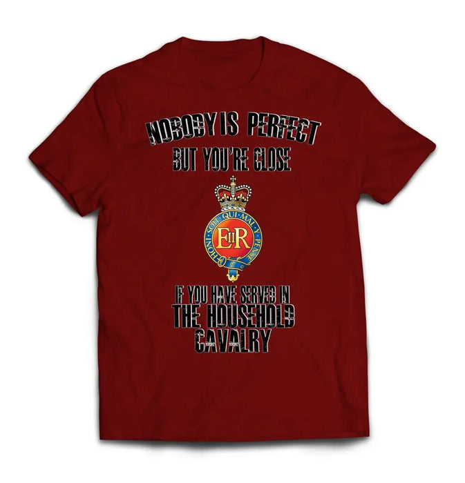 T-Shirt - Household Cavalry 'Nobody Is Perfect' Printed T-Shirt