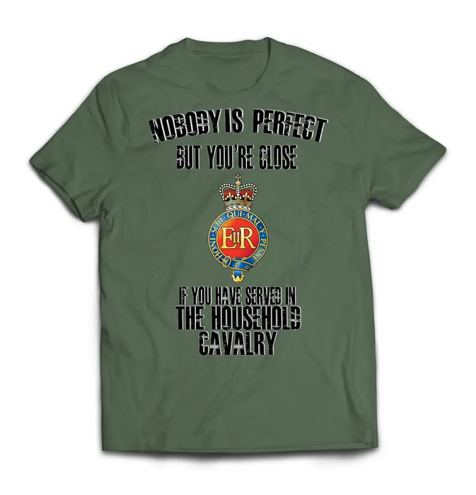 T-Shirt - Household Cavalry 'Nobody Is Perfect' Printed T-Shirt