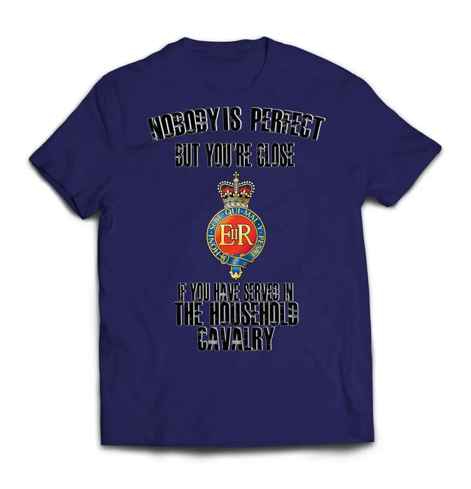 T-Shirt - Household Cavalry 'Nobody Is Perfect' Printed T-Shirt