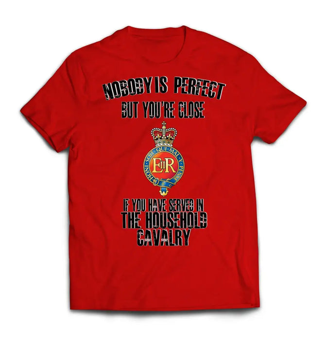 T-Shirt - Household Cavalry 'Nobody Is Perfect' Printed T-Shirt