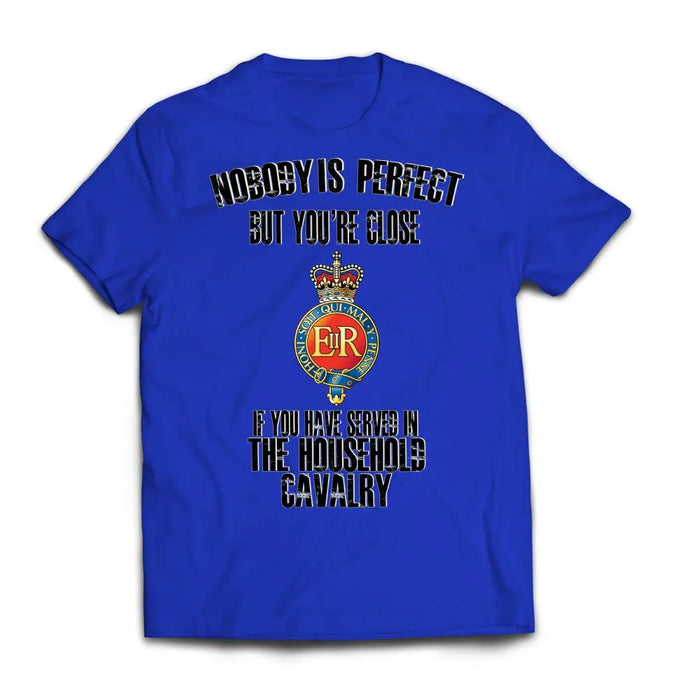 T-Shirt - Household Cavalry 'Nobody Is Perfect' Printed T-Shirt