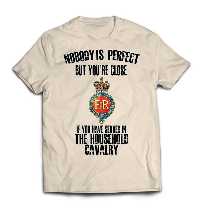 T-Shirt - Household Cavalry 'Nobody Is Perfect' Printed T-Shirt