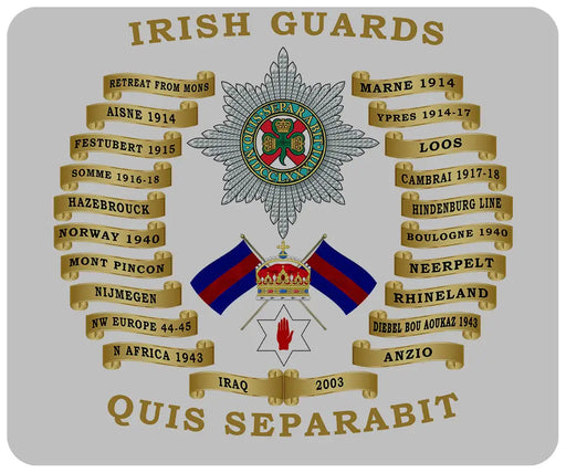 Irish Guards Battle Honours 4 Pack of Placemats