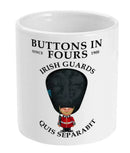 Irish Guards Buttons in Fours Ceramic Mug