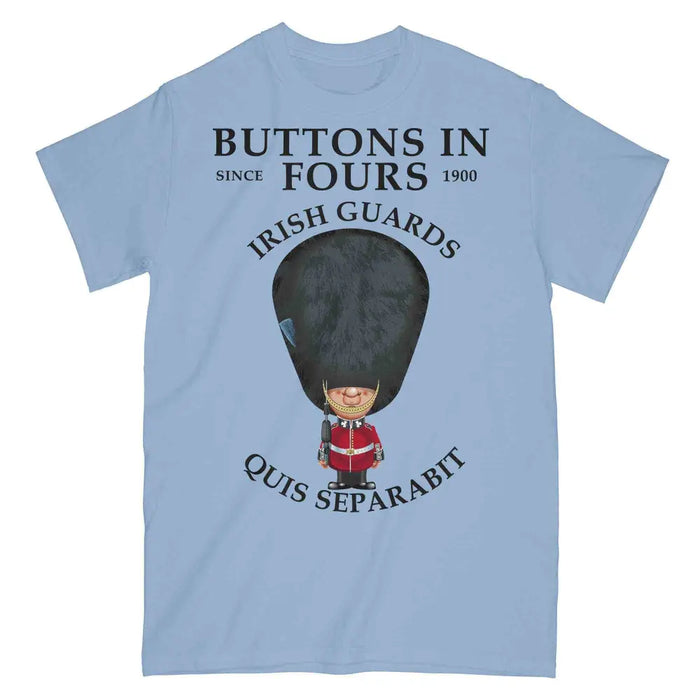 IRISH GUARDS BUTTONS IN FOURS Military Printed T-Shirt
