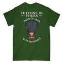 IRISH GUARDS BUTTONS IN FOURS Military Printed T-Shirt