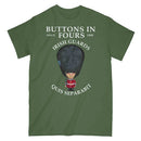 IRISH GUARDS BUTTONS IN FOURS Military Printed T-Shirt
