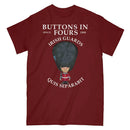 IRISH GUARDS BUTTONS IN FOURS Military Printed T-Shirt