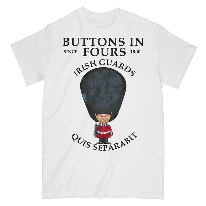 IRISH GUARDS BUTTONS IN FOURS Military Printed T-Shirt