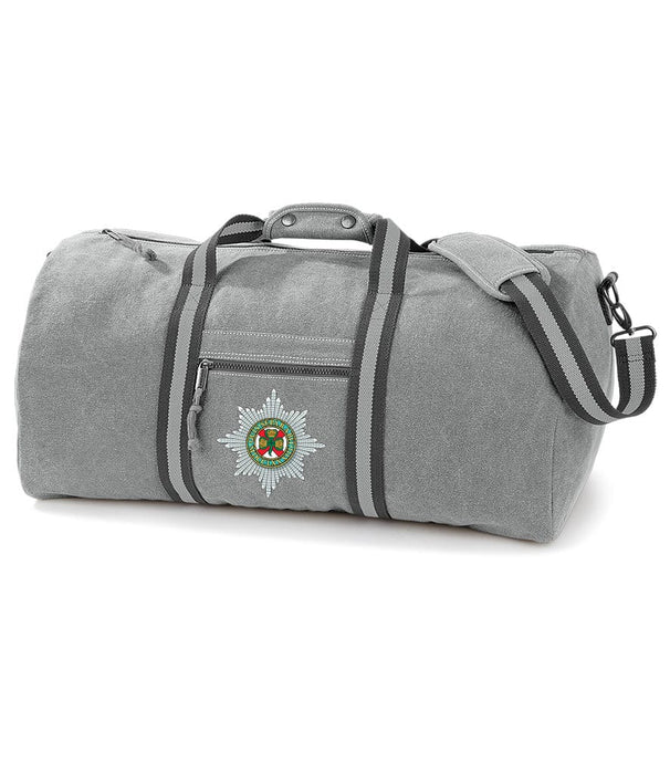 Irish Guards Vintage Canvas Holdall