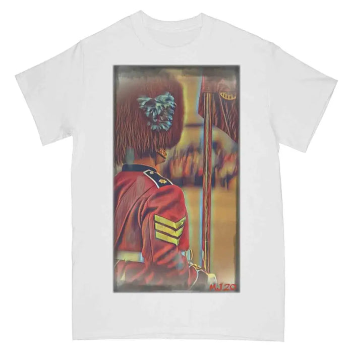 IRISH GUARDS On Parade Guardsman Art Printed T-Shirt