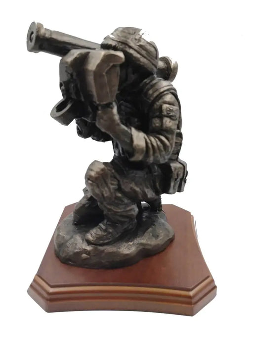 Javelin Operator Cold Cast Bronze Sculpture