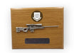 L115A3 SNIPER RIFLE and CAP BADGE Large Wooden Military Plaque