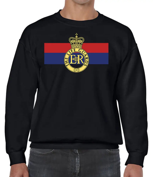 Life Guards Cap Badge Front Printed Sweater
