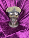 Life Size Skull Beret Hat Holder Cold Cast Bronze Statue Sculpture