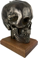 Life Size Skull Beret Hat Holder Cold Cast Bronze Statue Sculpture Military Statue