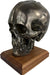 Life Size Skull Beret Hat Holder Cold Cast Bronze Statue Sculpture Wooden Base (Select this for engraved plate Military
