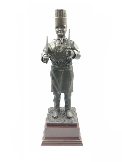 Military Chef in Cold Cast Bronze