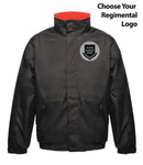 Regimental Regatta Waterproof Insulated Jacket - Choose Your Logo XS - 35/36 Inch Chest / Black/Red Waterproof Jacket