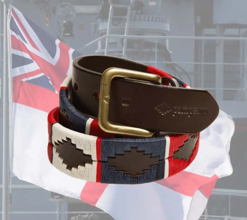 THE ROYAL NAVY LEATHER POLO BELT