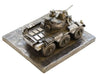 Military Statue - Saladin FV601 Armoured Car Cold Cast Bronze Military Statue