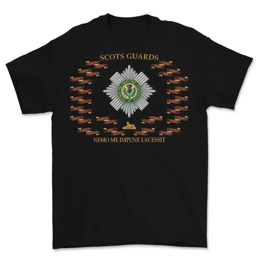 Scots Guards Battle Honours Printed T-Shirt