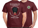 SCOTS GUARDS BUTTONS IN THREE'S DOUBLE PRINT T-Shirt