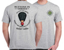 SCOTS GUARDS BUTTONS IN THREE'S DOUBLE PRINT T-Shirt