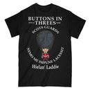 SCOTS GUARDS BUTTONS IN THREE'S Military Printed T-Shirt