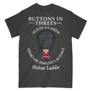 SCOTS GUARDS BUTTONS IN THREE'S Military Printed T-Shirt