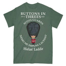 SCOTS GUARDS BUTTONS IN THREE'S Military Printed T-Shirt
