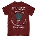 SCOTS GUARDS BUTTONS IN THREE'S Military Printed T-Shirt