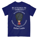 SCOTS GUARDS BUTTONS IN THREE'S Military Printed T-Shirt
