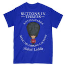 SCOTS GUARDS BUTTONS IN THREE'S Military Printed T-Shirt