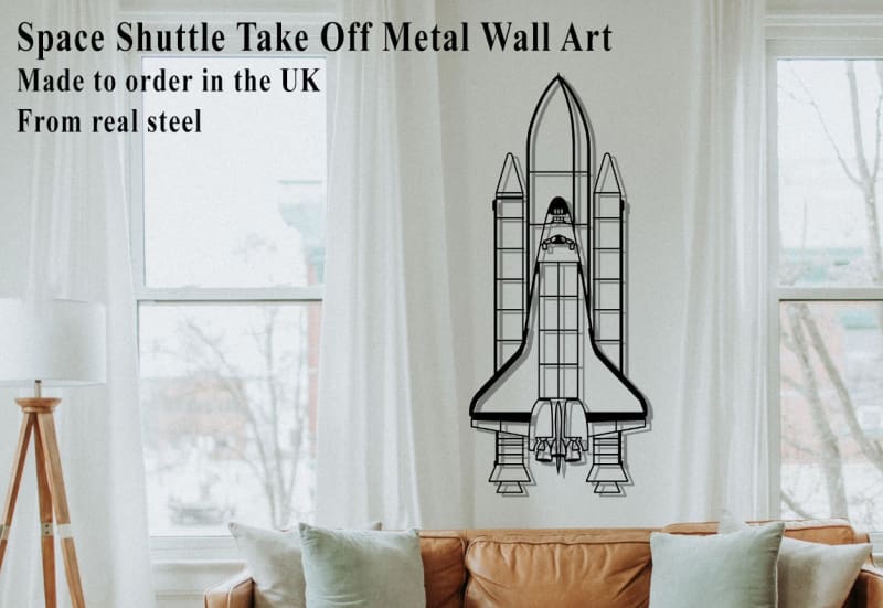 Space Shuttle Launch Metal Wall Art