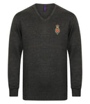 V Neck Sweater - The Blues And Royals Lightweight V Neck Sweater