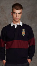 The Blues and Royals Panelled BRB Rugby Shirt Small - 36/38 Inch Chest / Blue-Burgundy-Blue Rugby Shirt