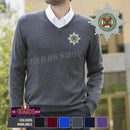 V Neck Sweater - The Irish Guards Lightweight V Neck Sweater