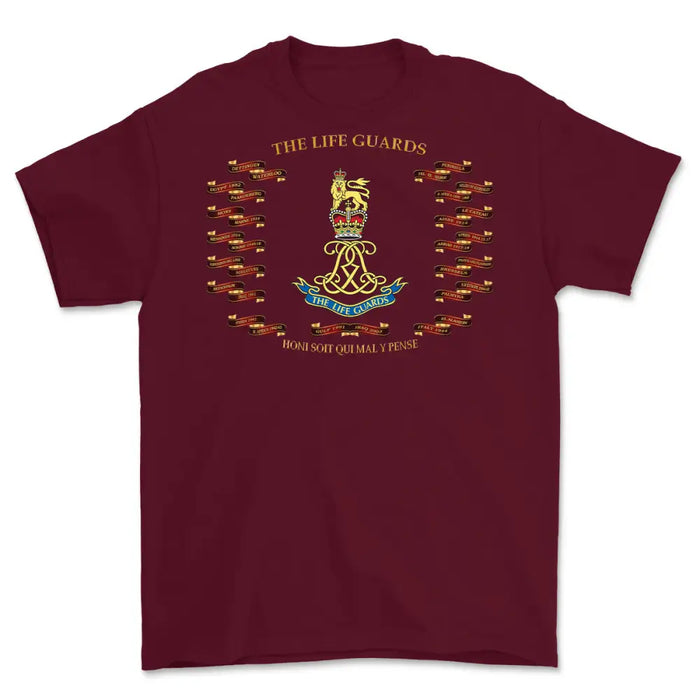 The Life Guards Battle Honours Printed T-Shirt