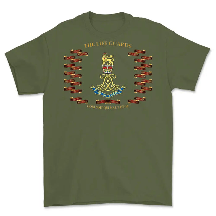 The Life Guards Battle Honours Printed T-Shirt