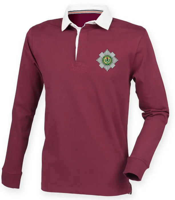 Rugby Shirts - The Scots Guards Premium Superfit Embroidered Rugby Shirt