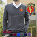 V Neck Sweater - The Welsh Guards Lightweight V Neck Sweater