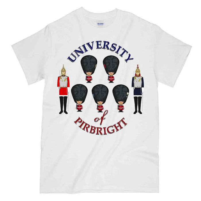 University Of Pirbright Guards Printed T-Shirt Small - 34/36’ / White